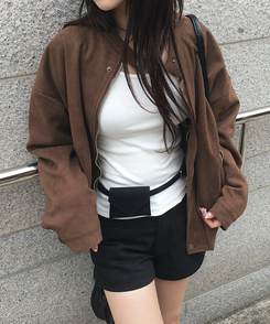 スエードブルゾンジャケット BROWN