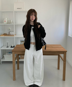 スエードブルゾンジャケット BLACK