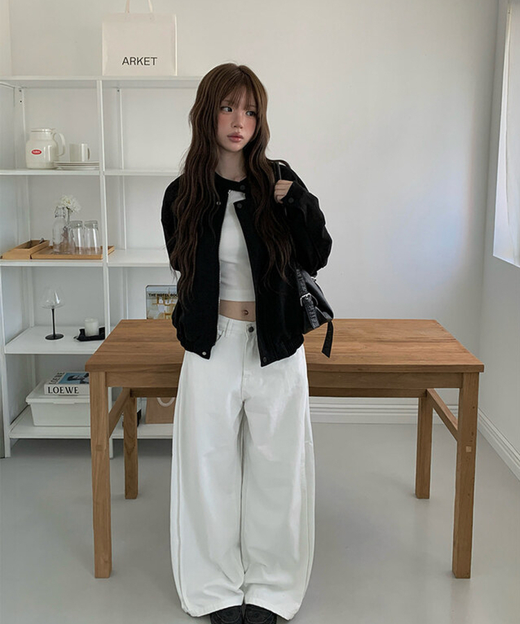 スエードブルゾンジャケット BLACK