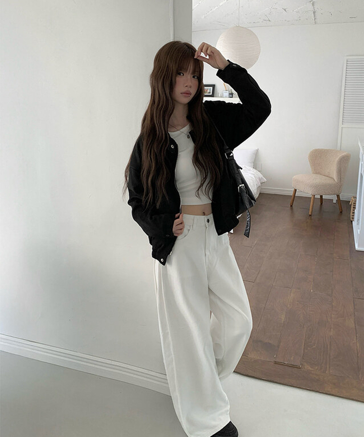 スエードブルゾンジャケット BLACK