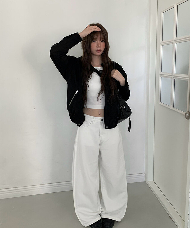 スエードブルゾンジャケット BLACK