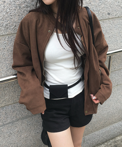 3分丈コットンショートパンツ BLACK