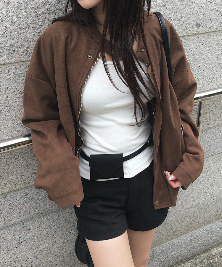 3分丈コットンショートパンツ BLACK