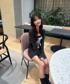 【SET】リボンポイントミニワンピース CHARCOAL