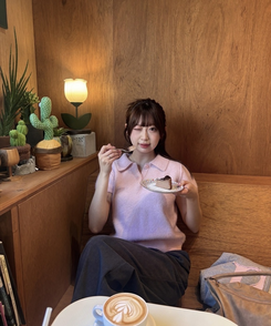 襟付き半袖ニット LIGHT PINK