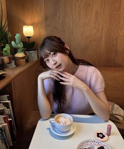 襟付き半袖ニット LIGHT PINK