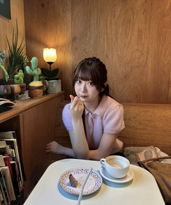 襟付き半袖ニット LIGHT PINK