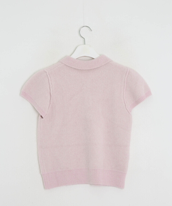 襟付き半袖ニット