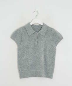 襟付き半袖ニット