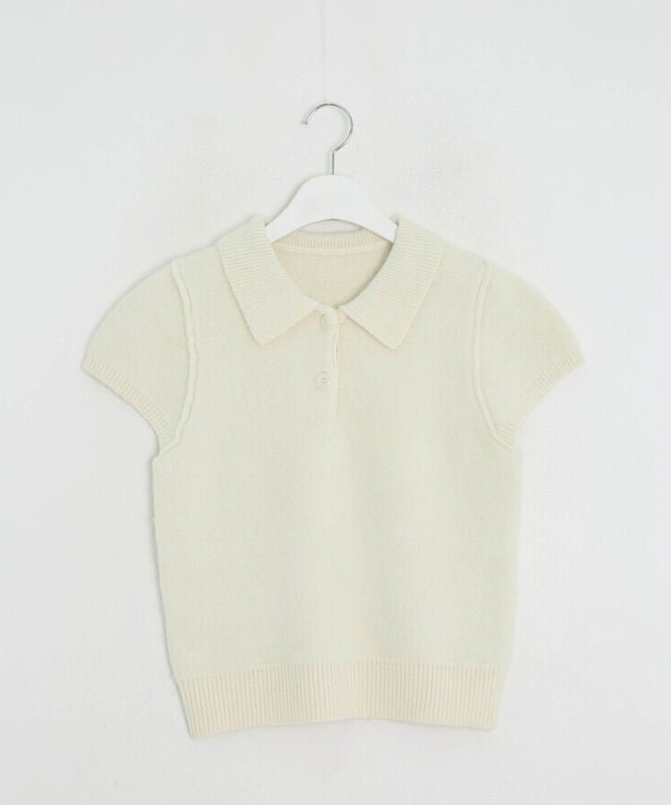 소피 카라 반팔 니트