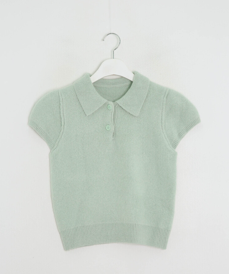 소피 카라 반팔 니트