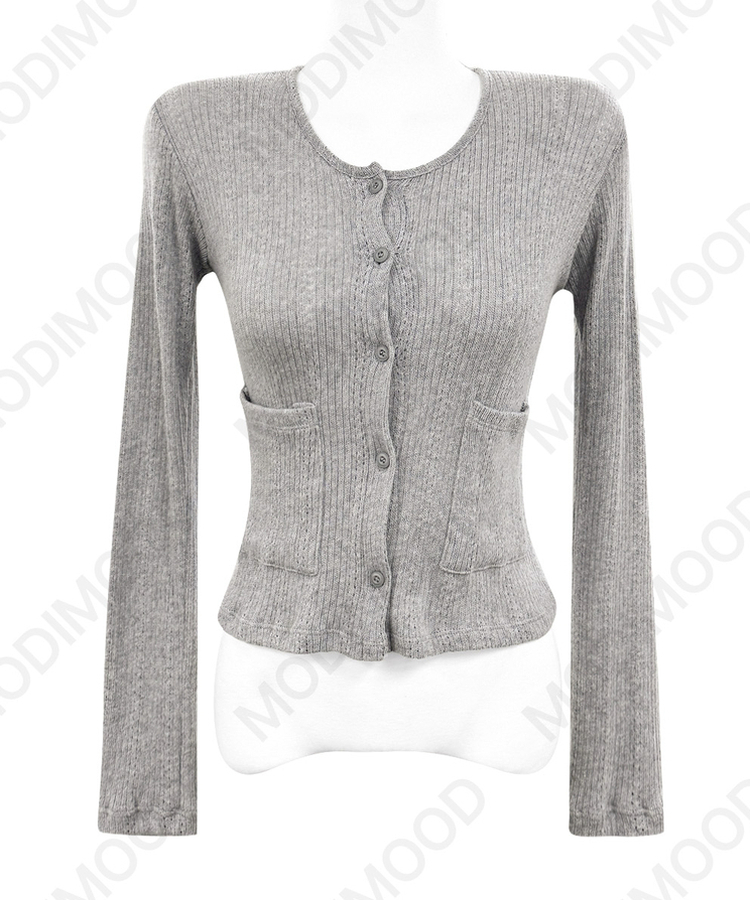 パンチングポケットカーディガン