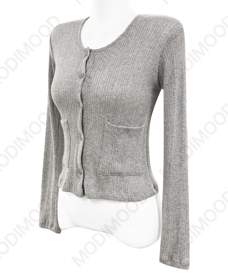 パンチングポケットカーディガン