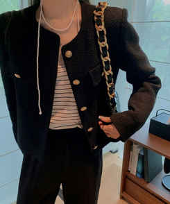 クラシックツイードジャケット BLACK