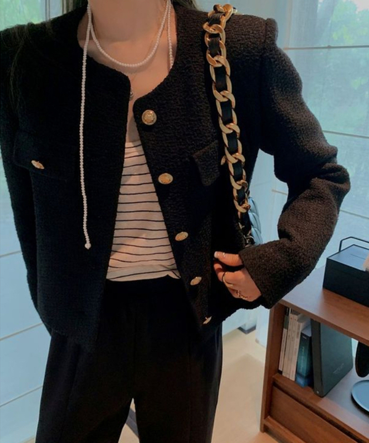 クラシックツイードジャケット BLACK