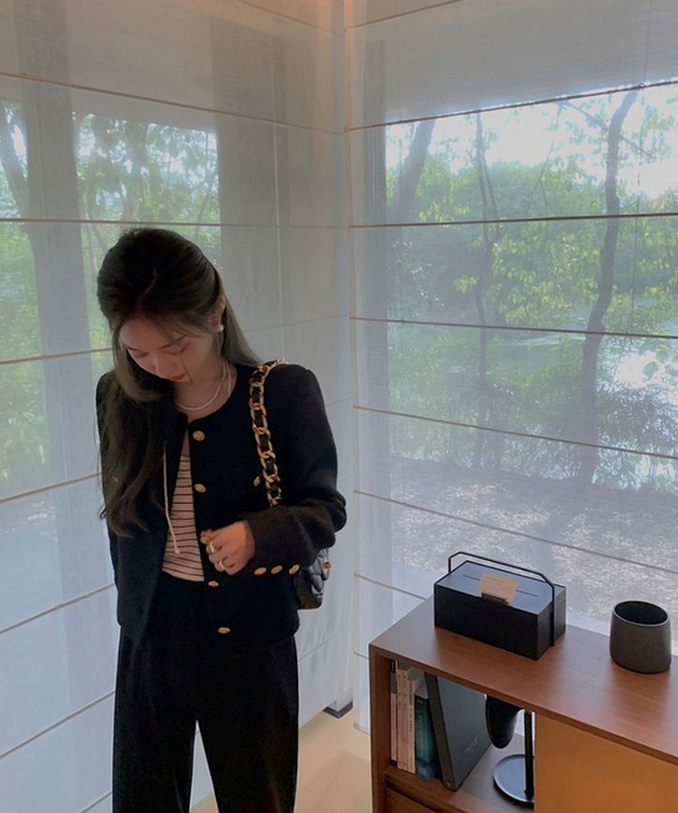 クラシックツイードジャケット BLACK