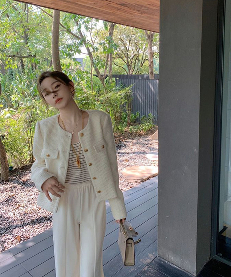 クラシックツイードジャケット IVORY