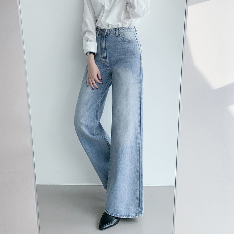 【丈別】フレアブーツカットデニムパンツ MID DENIM