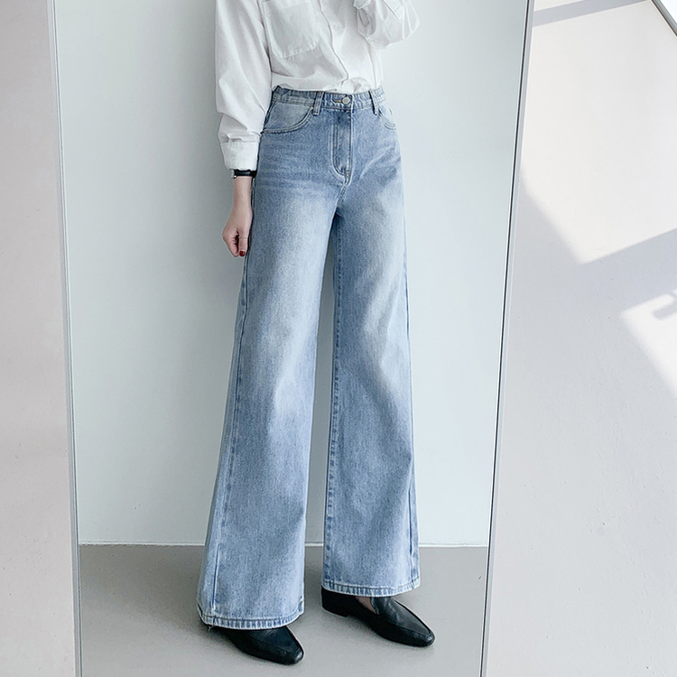 【丈別】フレアブーツカットデニムパンツ MID DENIM