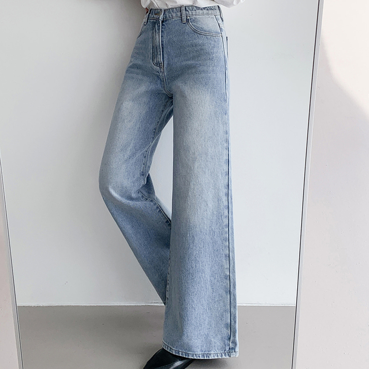 【丈別】フレアブーツカットデニムパンツ MID DENIM