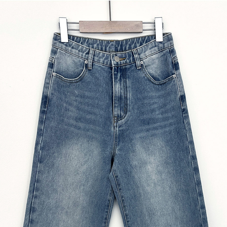 【丈別】フレアブーツカットデニムパンツ