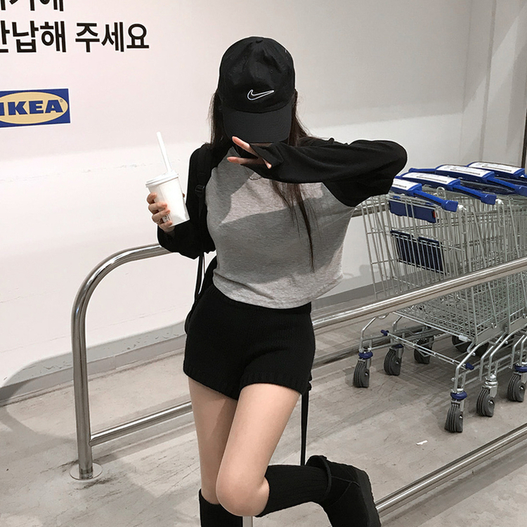ツートンラグラン長袖Tシャツ｜長袖Tシャツ｜韓国ファッション通販 SONA