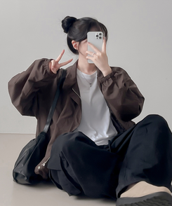 ハイブレインウィンドブレーカー BROWN