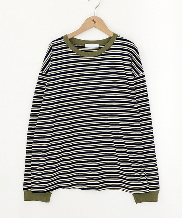 ストライプ長袖Tシャツ