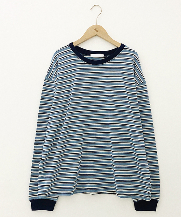 ストライプ長袖Tシャツ