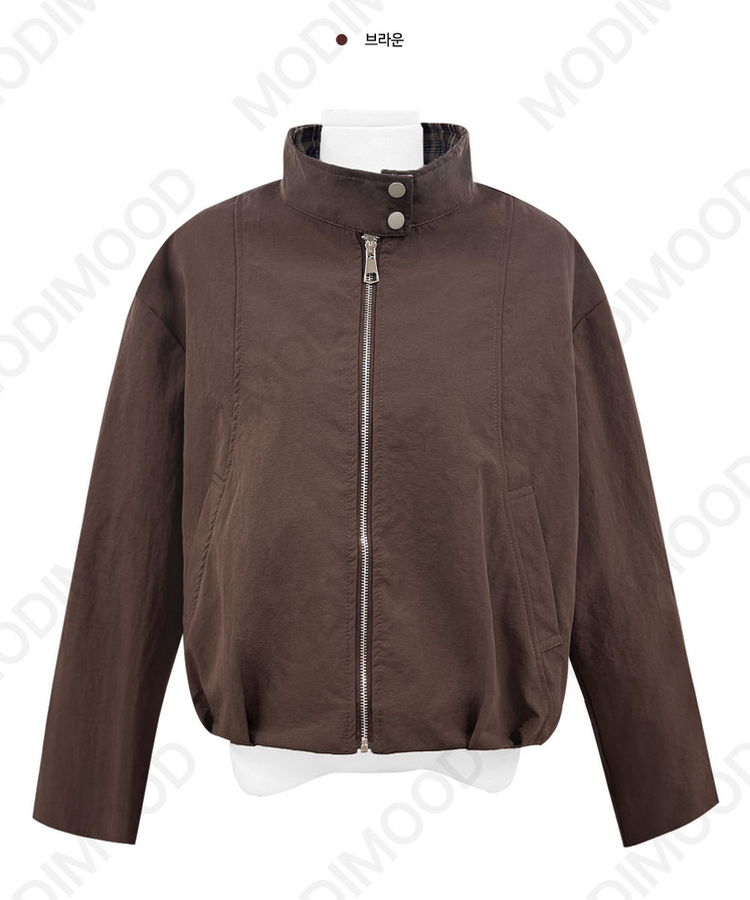 オータムチェックピンタックジャンパー