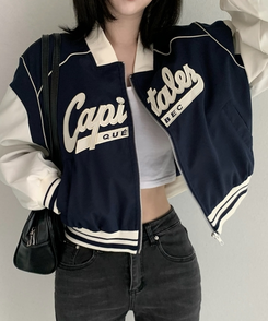 キャピタルプジップアップジャンパー NAVY