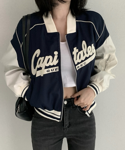 キャピタルプジップアップジャンパー NAVY