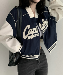 キャピタルプジップアップジャンパー NAVY