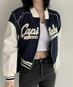 キャピタルプジップアップジャンパー NAVY