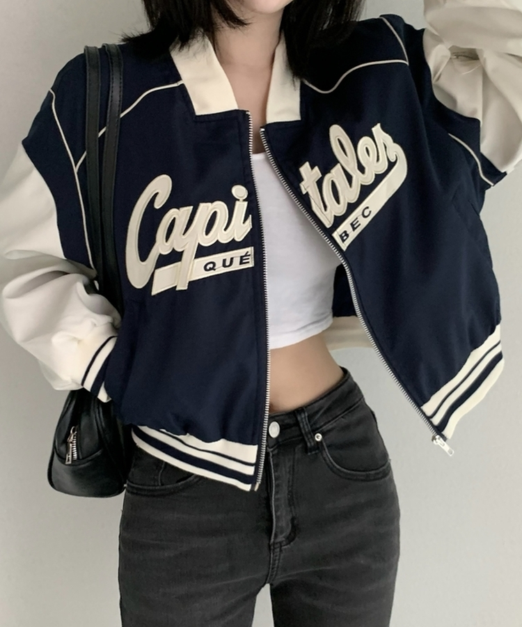 キャピタルプジップアップジャンパー NAVY