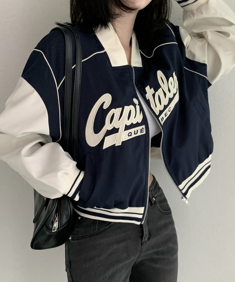 キャピタルプジップアップジャンパー NAVY