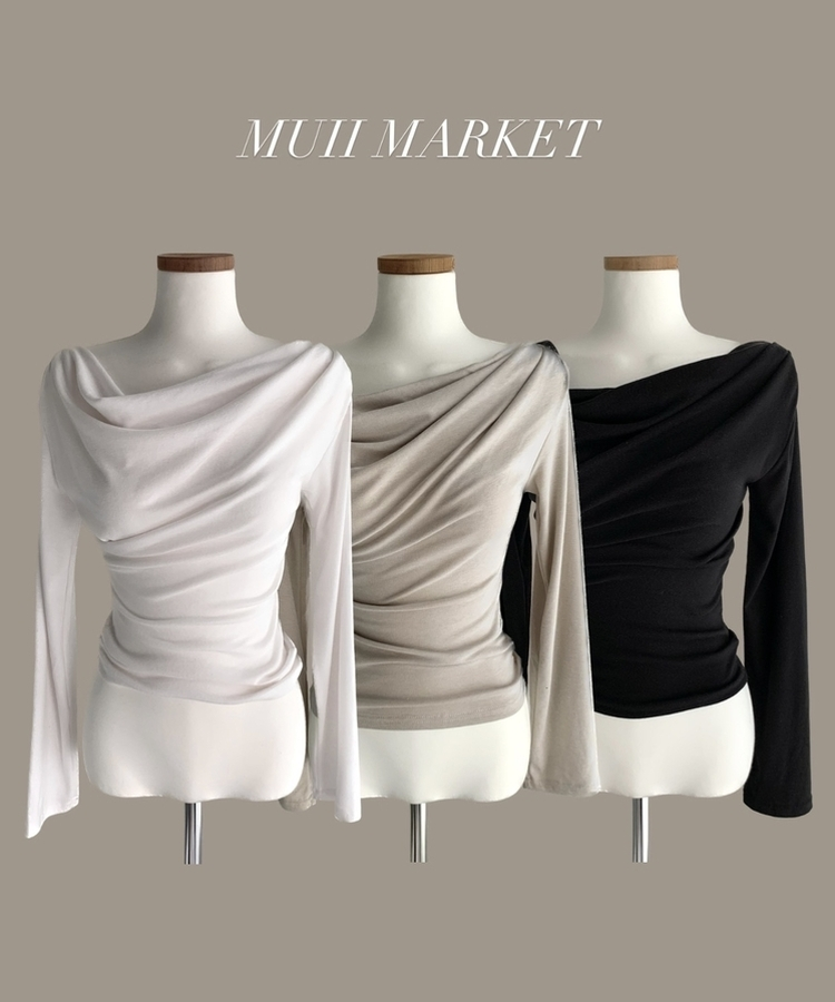 【起毛】ドレープシャーリングTシャツ