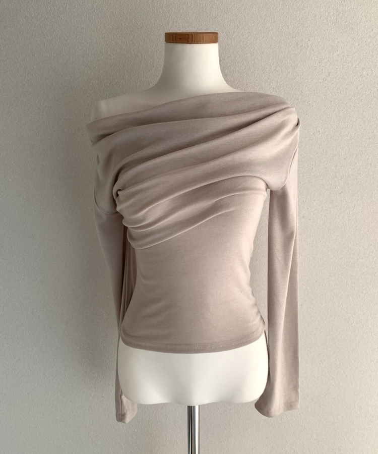 【起毛】ドレープシャーリングTシャツ