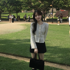 【ベルト付き】クラシックミニタイトパンツスカート BLACK