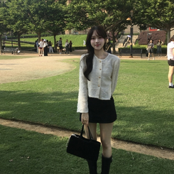 【ベルト付き】クラシックミニタイトパンツスカート BLACK