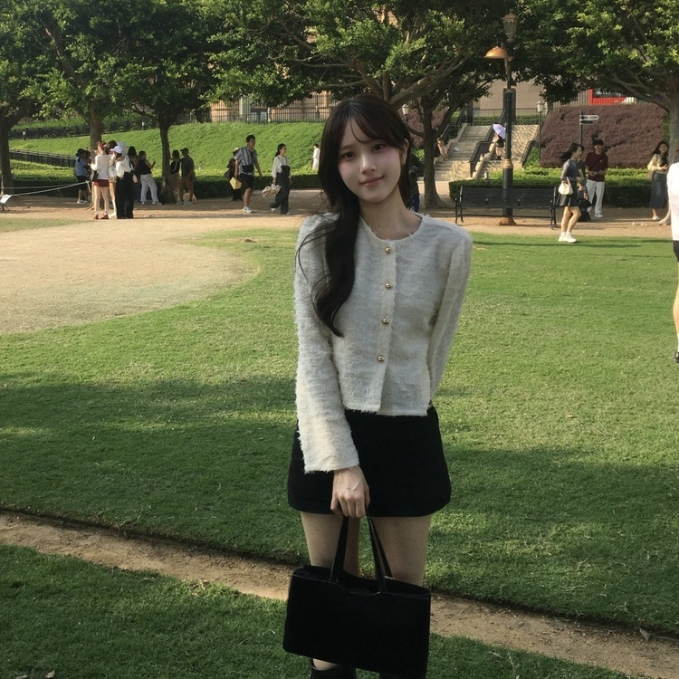 【ベルト付き】クラシックミニタイトパンツスカート BLACK