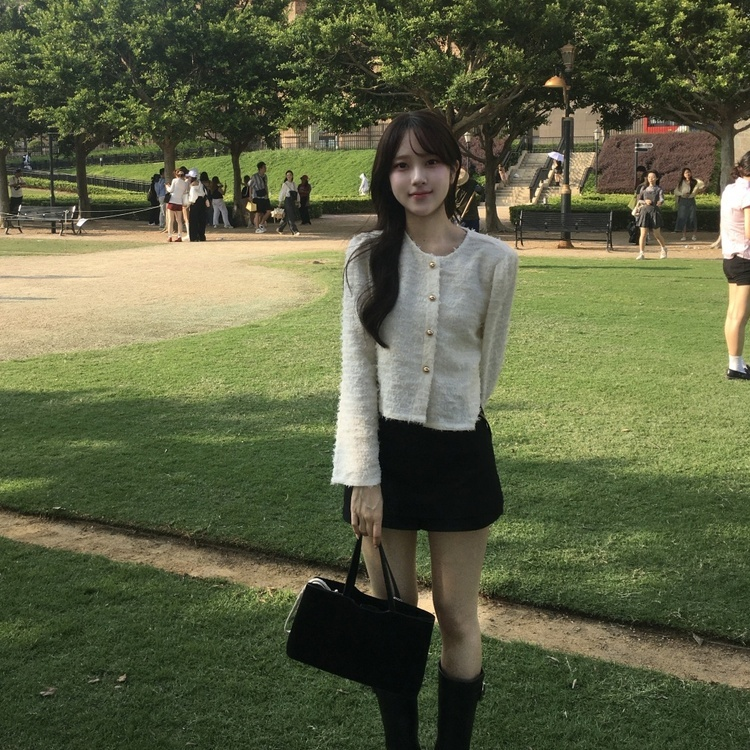 【ベルト付き】クラシックミニタイトパンツスカート BLACK