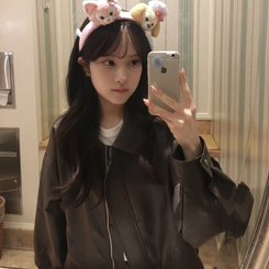 スエード調カラージャケット BROWN