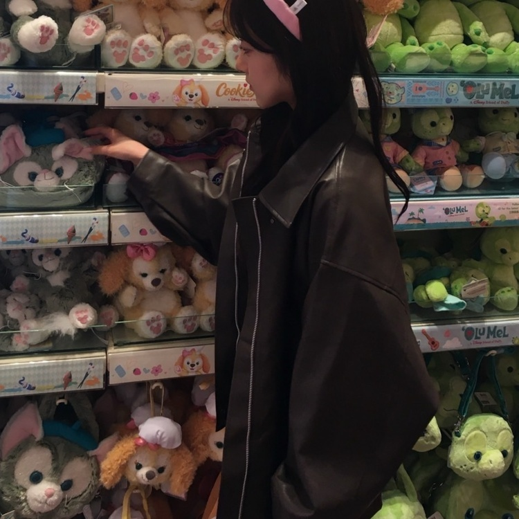 スエード調カラージャケット BROWN