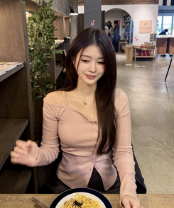 スリムオフショルダーリブニット PINK