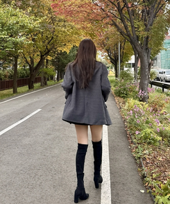 オーバーフィットジャケット CHARCOAL