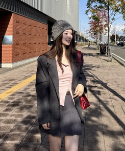 オーバーフィットジャケット CHARCOAL