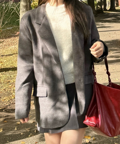 オーバーフィットジャケット CHARCOAL