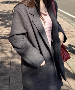 オーバーフィットジャケット CHARCOAL