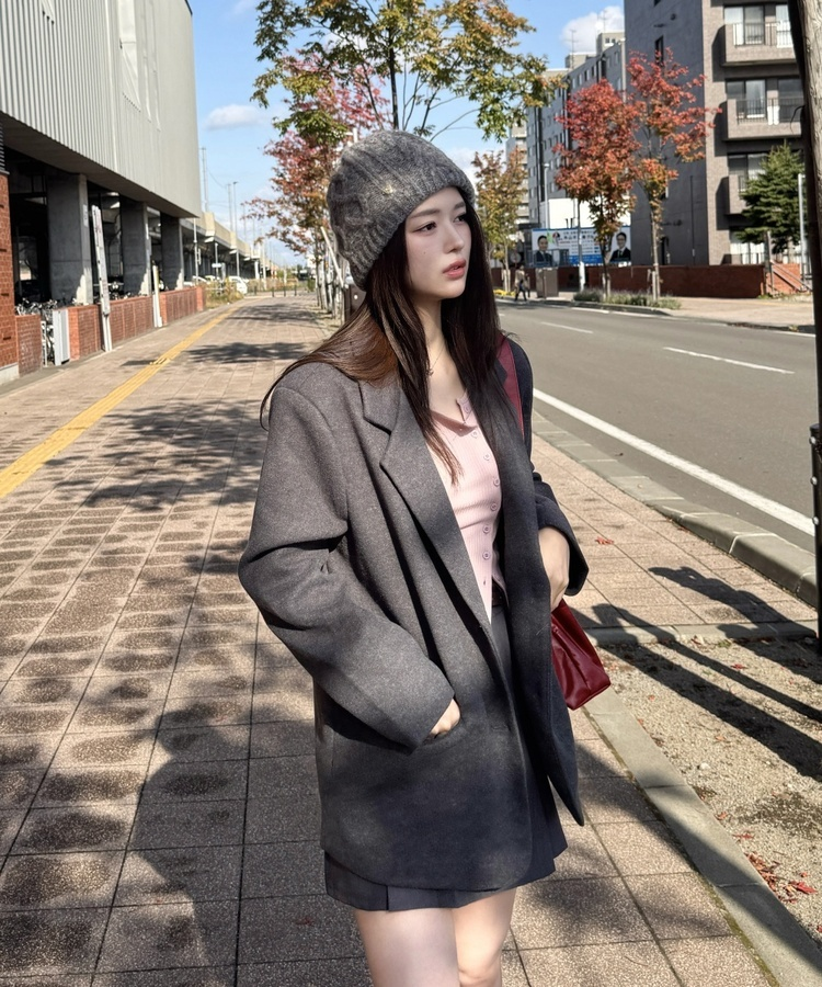 オーバーフィットジャケット CHARCOAL